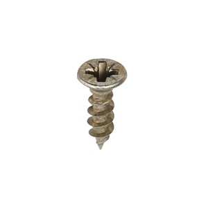 A single thread woodscrew mainly used in various types of timber and man-made boards or into masonry with the use of a plastic plug.

• Double countersunk reduces the likelihood of head shear and assists completion of countersinking
• Wax lubricated to enhance screw insertion time, extra driving torque and resistance to corrosion
• 40&#176; deep single thread to provide a secure fixing with high pull-out resistance
• 25&#176; sharp point and single lead for a fast start and improved thread acceptance
• All sizes up to and including 75mm are fully threaded and lengths 80mm and above all have 70mm thread length