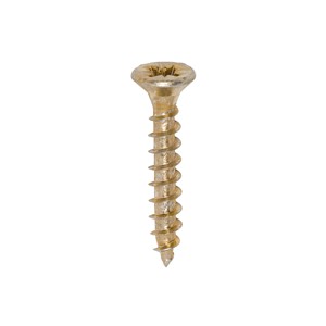A single thread woodscrew mainly used in various types of timber and man-made boards or into masonry with the use of a plastic plug.

• Double countersunk reduces the likelihood of head shear and assists completion of countersinking
• Wax lubricated to enhance screw insertion time, extra driving torque and resistance to corrosion
• 40&#176; deep single thread to provide a secure fixing with high pull-out resistance
• 25&#176; sharp point and single lead for a fast start and improved thread acceptance
• All sizes up to and including 75mm are fully threaded and lengths 80mm and above all have 70mm thread length