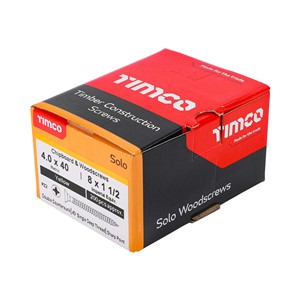 Solo Woodscrew PZ2 CSK-ZYP 4.0x40mm (200)