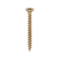 A single thread woodscrew mainly used in various types of timber and man-made boards or into masonry with the use of a plastic plug.

• Double countersunk reduces the likelihood of head shear and assists completion of countersinking
• Wax lubricated to enhance screw insertion time, extra driving torque and resistance to corrosion
• 40° deep single thread to provide a secure fixing with high pull-out resistance
• 25° sharp point and single lead for a fast start and improved thread acceptance
• All sizes up to and including 75mm are fully threaded and lengths 80mm and above all have 70mm thread length