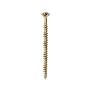 A single thread woodscrew mainly used in various types of timber and man-made boards or into masonry with the use of a plastic plug.

• Double countersunk reduces the likelihood of head shear and assists completion of countersinking
• Wax lubricated to enhance screw insertion time, extra driving torque and resistance to corrosion
• 40&#176; deep single thread to provide a secure fixing with high pull-out resistance
• 25&#176; sharp point and single lead for a fast start and improved thread acceptance
• All sizes up to and including 75mm are fully threaded and lengths 80mm and above all have 70mm thread length