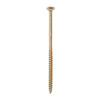 A single thread woodscrew mainly used in various types of timber and man-made boards or into masonry with the use of a plastic plug.

• Double countersunk reduces the likelihood of head shear and assists completion of countersinking
• Wax lubricated to enhance screw insertion time, extra driving torque and resistance to corrosion
• 40° deep single thread to provide a secure fixing with high pull-out resistance
• 25° sharp point and single lead for a fast start and improved thread acceptance
• All sizes up to and including 75mm are fully threaded and lengths 80mm and above all have 70mm thread length