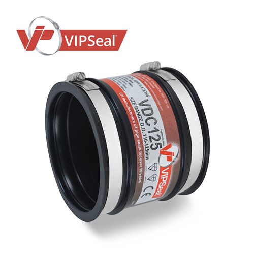 Designed to perform in situations where there is reduced resistance to heavy earth loads or unstable ground. VIPSeal&#174; drain couplings are made from the same elastomeric rubber sleeve as the standard coupling but come without the stainless steel shear band. They can join pipes in any material up to 275mm outside diameter.

Drain coupling applications:

As a coupling to join plain ended pipes
Repair damaged sections of pipes
Joining short or cut lengths of pipes
As an adaptor to join pipes of different material
As a connection for soil waste and vent applications