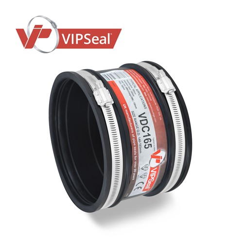 Designed to perform in situations where there is reduced resistance to heavy earth loads or unstable ground. VIPSeal&#174; drain couplings are made from the same elastomeric rubber sleeve as the standard coupling but come without the stainless steel shear band. They can join pipes in any material up to 275mm outside diameter.

Drain coupling applications:

As a coupling to join plain ended pipes
Repair damaged sections of pipes
Joining short or cut lengths of pipes
As an adaptor to join pipes of different material
As a connection for soil waste and vent applications